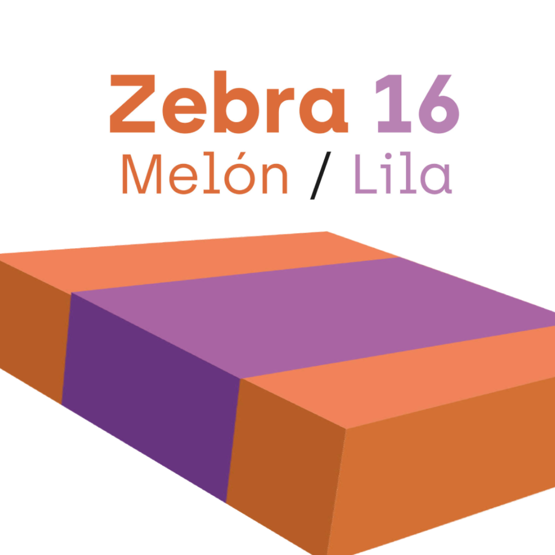 Plancha de Espuma Zebra Lila Melón 2mX1m Densidad 16kg/m3